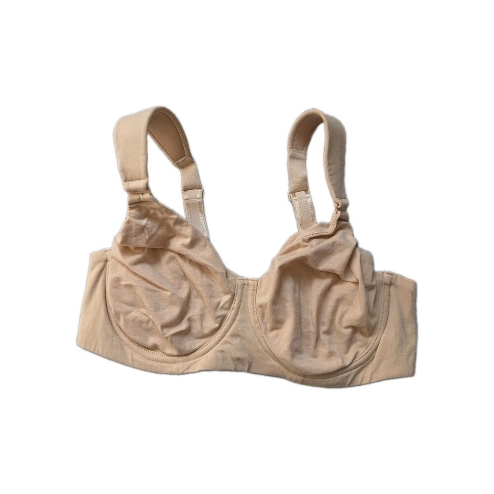 Miss Mary of Sweden Beige Organic Cotton Underwire Bra Size 38B EUC